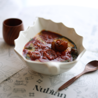 Nubian Delicacies Nigerian Amala and ewedu soup